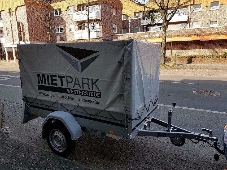 Anhänger mieten leihen Kipper, Baumaschinenanhänger, Plane, offen in Westerstede