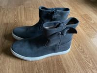 Stiefel H&M Stiefeletten Mödchen Gr 36 neu Grau Weiß rau Leder Brandenburg - Eichwalde Vorschau