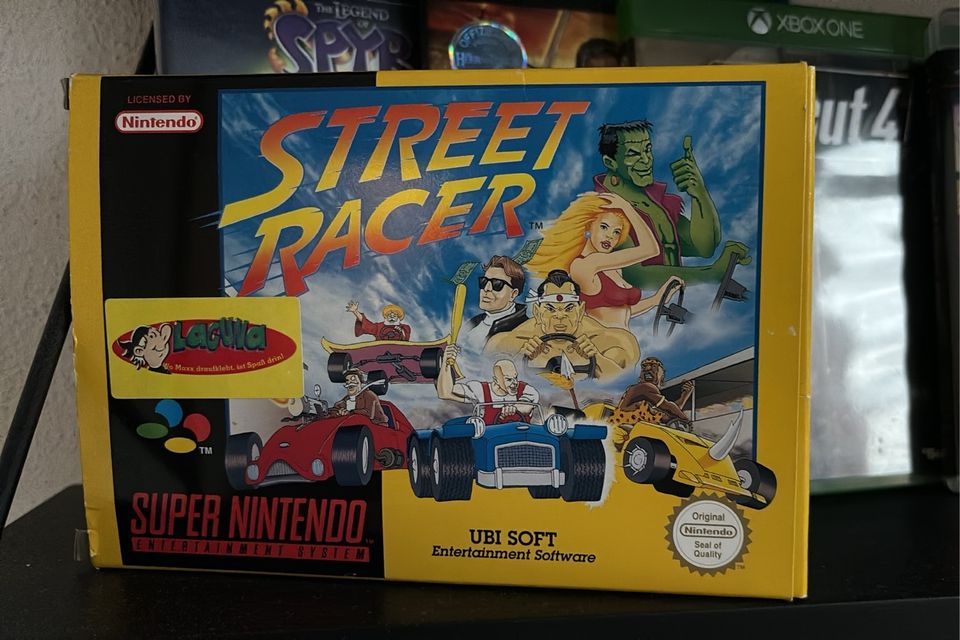 Super Nintendo Street Konsole Racer Spiel OVP in Kitzingen