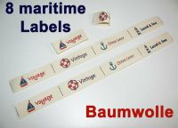 8 maritime Baumwoll Labels Etiketten Webband See Webbänder Rheinland-Pfalz - Schweinschied Vorschau
