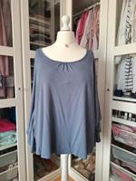 NEU, weiches Shirt, Fledermausärmel, taubenblau, Größe 48/50 Thüringen - Jena Vorschau