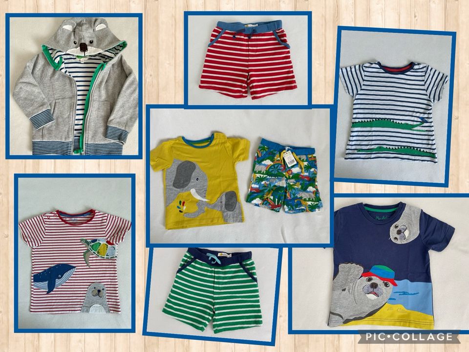 Baby Boden | Shirt, Short, Robbe, Wal, sommer 98/104 in Warthausen