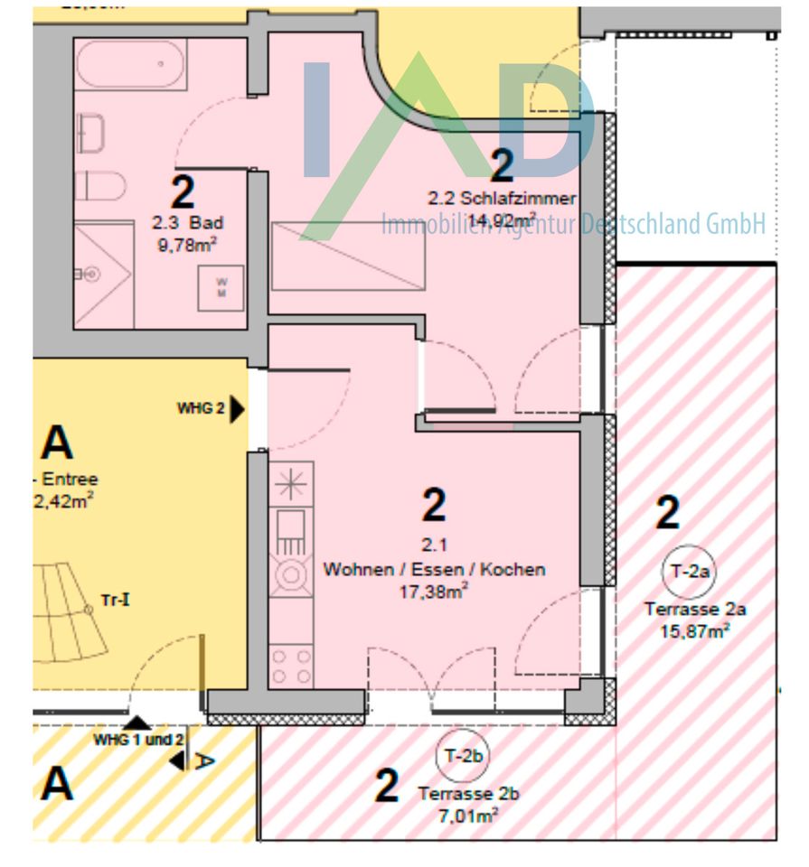 Exklusive, kernsanierte und helle 2 Zimmer Single Wohnung in repräsentativem Anwesen mit großem Garten in Solms