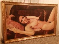 Großes Erotik Akt Öl Gemälde Holz Rahmen Gold Berlin - Pankow Vorschau