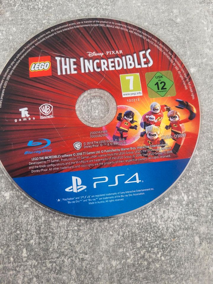 Playstation 4 Spiel Die Unglaublichen The Incredibles ohne Hülle in Schwedt (Oder)