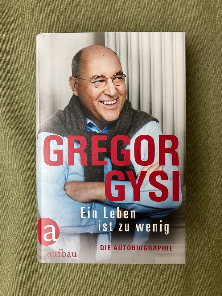 Neu: Buch »Gregor Gysi – Ein Leben ist zu wenig« Autobiographie in Berlin