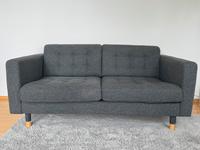 IKEA Landskrona - 2er-Sofa, Gunnared dunkelgrau/Holz Baden-Württemberg - Ostfildern Vorschau