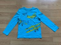 Palomino Langarmshirt Pullover blau Flugzeuge Applikation 134 Niedersachsen - Hattorf am Harz Vorschau