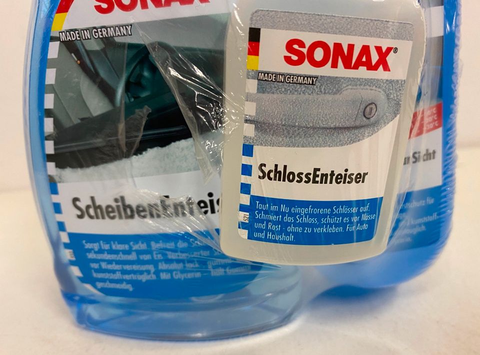 Sonax 3-teiliges WinterFitSet: Scheibenenteiser + Schlossenteiser