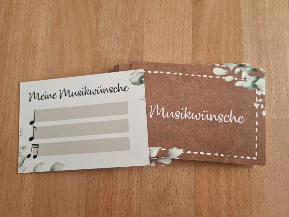 Musikwunsch Karten, Hochzeit, Feier in Ahrensburg