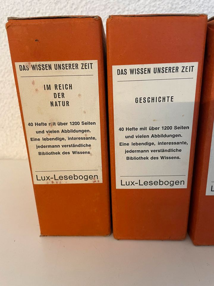 Alt Lux-Lesebogen 5x Sammelordner Boxen in Schopfheim