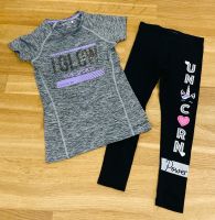 2-tlg. Mädchen Sport Set/Kombi Shirt & Leggings „Einhorn Power" München - Bogenhausen Vorschau