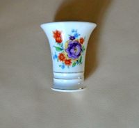 Vase, Porzellan, Schumann Bavaria, Weiß mit Blumen u. Goldrand Niedersachsen - Lüneburg Vorschau