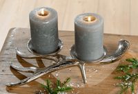 2-er Set Kerzenhalter "Hirschgeweih" für 2 Stumpenkerzen aus ALU Nordrhein-Westfalen - Gladbeck Vorschau