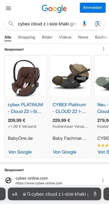 Babyschale Maxi Cosi Cybex Platinum Cloud Z i-Size 0-18 Monate in Langenhagen