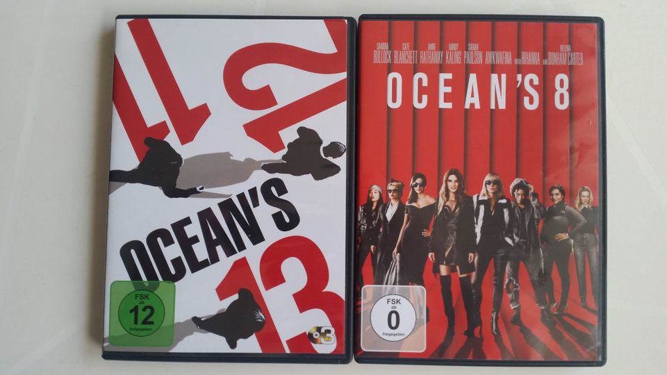 Ocean's 11+12+13+8 alle Filme der Reihe auf DVD mit Clooney,etc in Dannstadt-Schauernheim