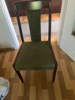 6 Stühle mit grünem Stoffbezug Mahagoni dunkel Dortmund - Wickede Vorschau