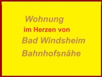 Wohnung zentral in Bad Windsheim 705 warm mit Strom Bayern - Bad Windsheim Vorschau