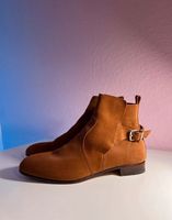 Hermès Stiefeletten Boots Stiefel Veloursleder Cognac Braun 37 Elberfeld - Elberfeld-West Vorschau