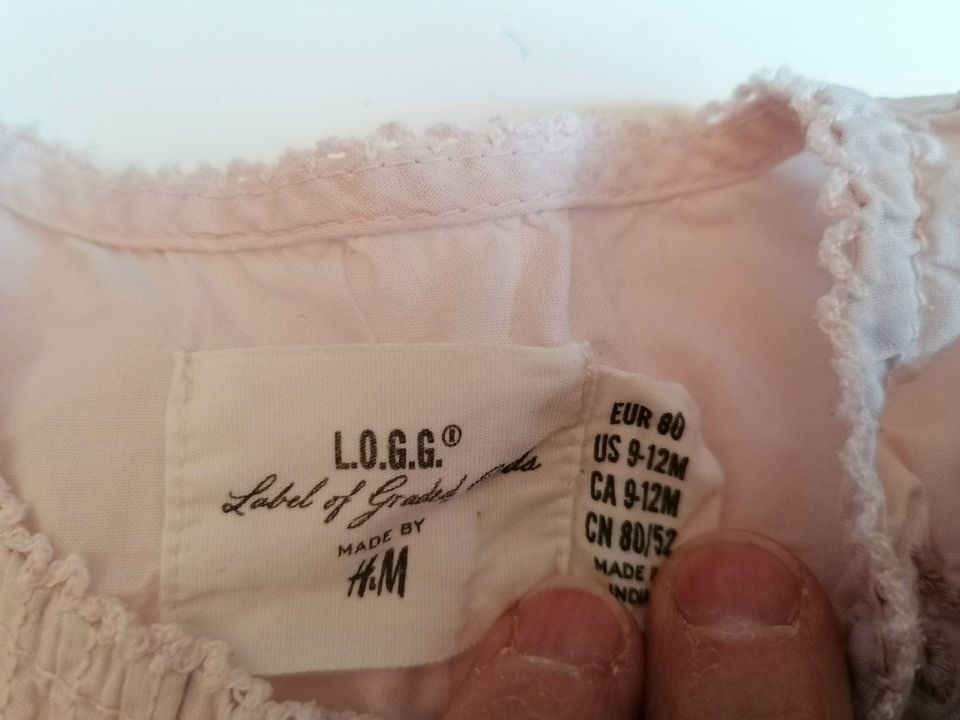 3er Paket Langarmshirts Bluse Gr. 80 Mädchen H&M, Zara in München