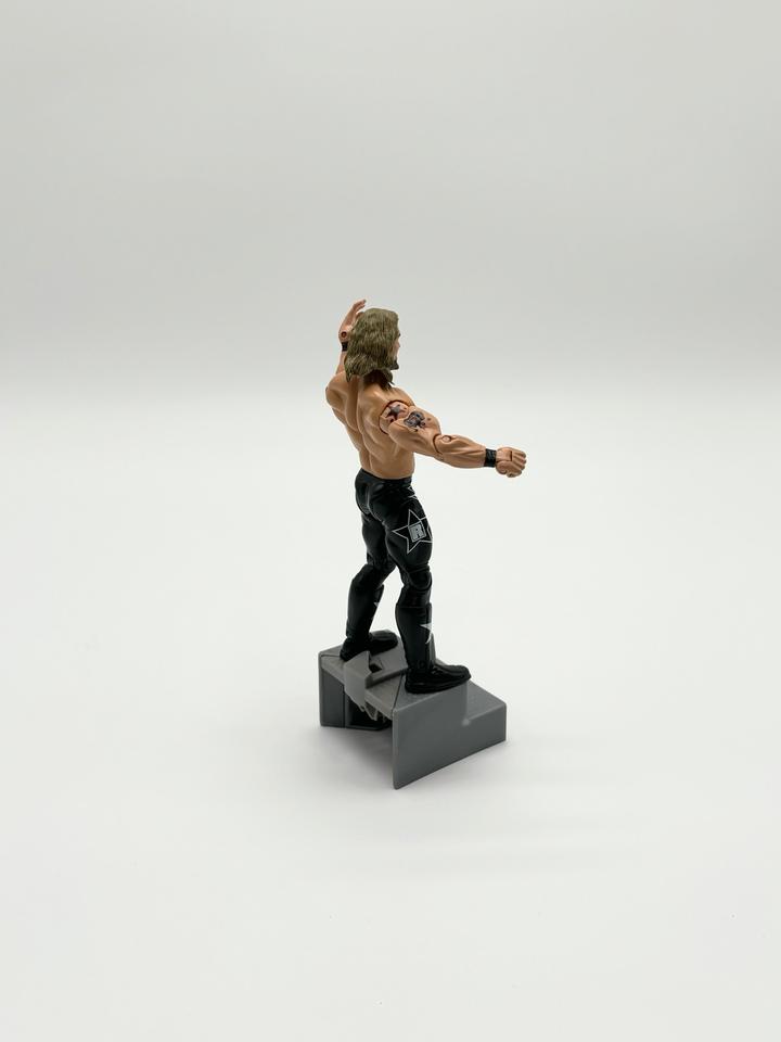 WWF/WWE Jakks Mattel Wrestling Figur Edge mit Ringtreppe 2004 in Filderstadt