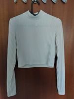 Crop - Top Langarmshirt weiß S Kr. München - Oberschleißheim Vorschau