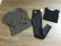 Neue Lederimitat Hose/Kunstlederhose mit Pullover und Bluse-M/38 Rheinland-Pfalz - Dichtelbach Vorschau