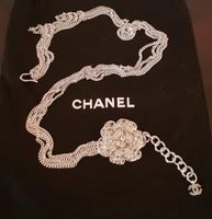 Chanel Gürtel / Kette, silber, mit Schmuck-Kamelie, Seltenheit! Kreis Pinneberg - Halstenbek Vorschau