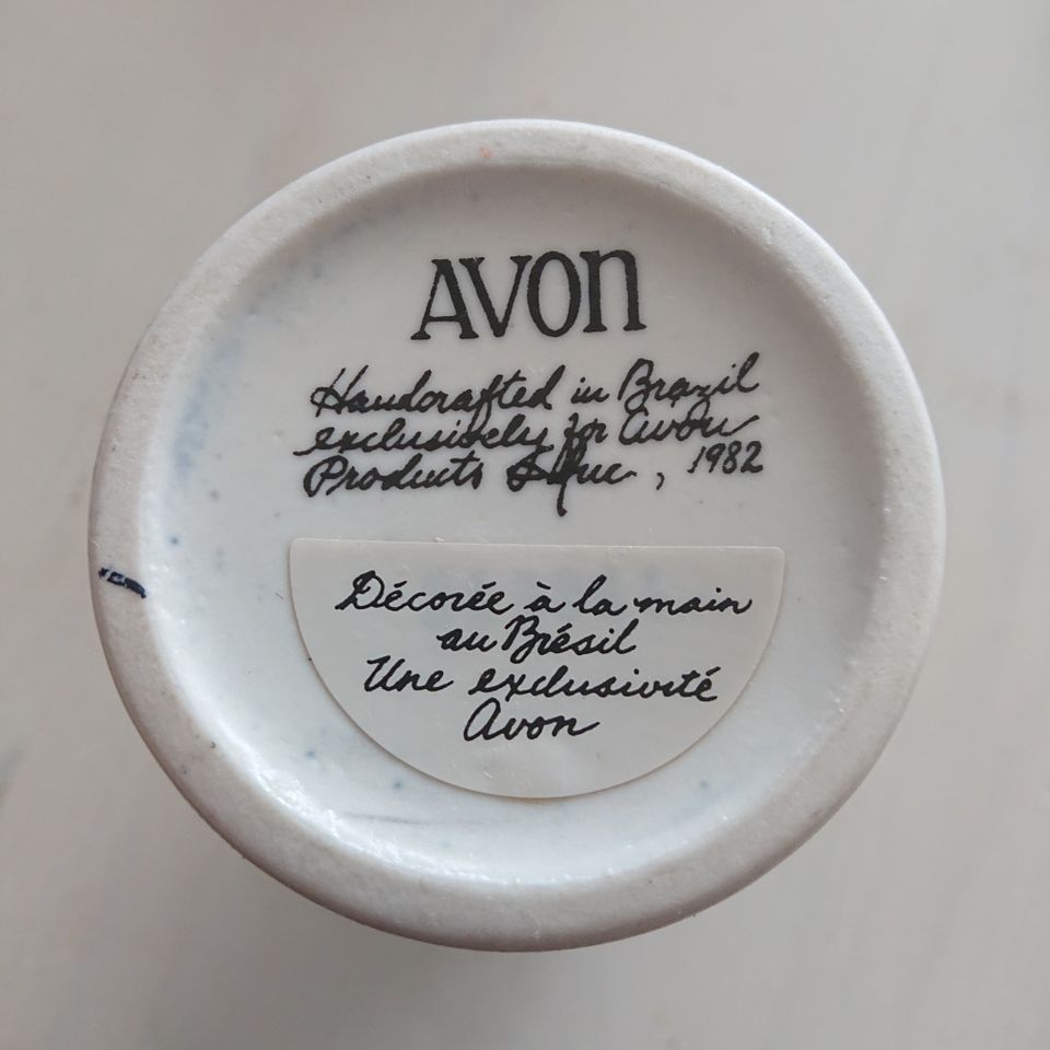 Avon Keramik/Steingut Krug handgefertigt in Brasilien 1982 in Königslutter am Elm