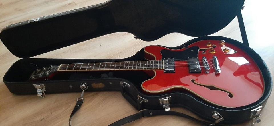 Westone-Gitarre (Gibson ES 335 Clone) incl. Koffer in Leipzig