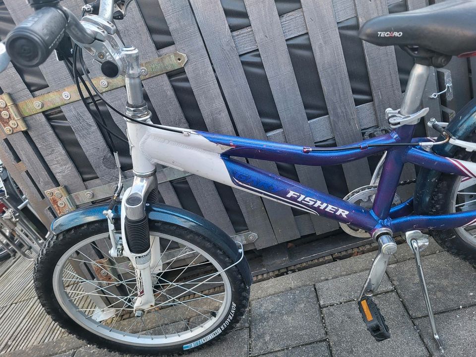 Kinderrad 20 Zoll Blau Rot Fisher 6 Gang in Augsburg