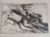 Radierung Rembrandt Kaltnadel Jupiter Antiope 1659 Druckgrafik Hessen - Groß-Gerau Vorschau