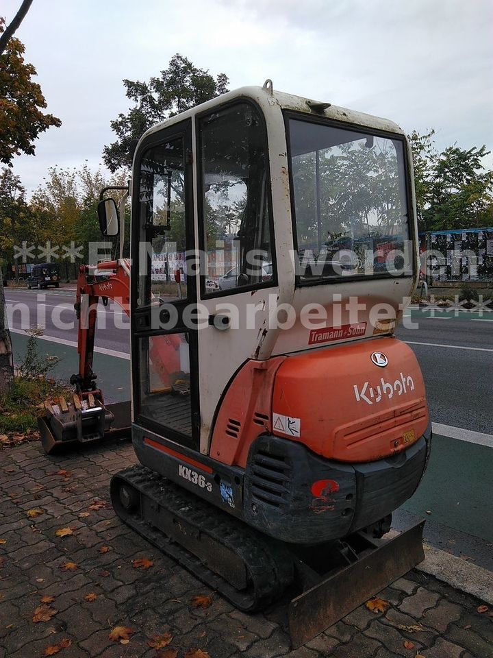 Kubota KX36-3 Minibagger excavator Hammerhydraulik 1,5t in Berlin