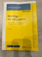 Wichtige Arbeitsgesetze 2018/2019 25. Auflage Baden-Württemberg - Giengen an der Brenz Vorschau