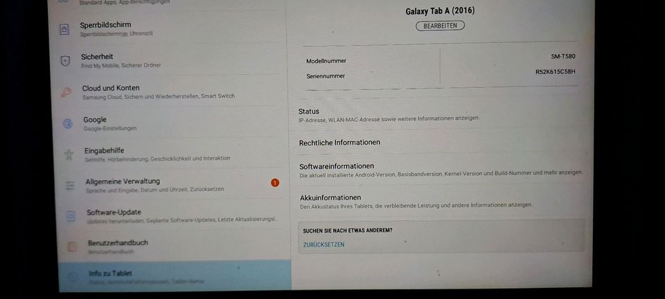 Samsung Tab A (2016) SM-T580 in Neukieritzsch