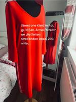Kleid von street one gr.38/M Stretch wNeu Rot 3/4 Armel Niedersachsen - Damme Vorschau