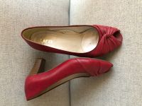 Ara rote Schuhe Peeptoe Pumps Echt Leder offene Spitze Gr.7 G Niedersachsen - Peine Vorschau