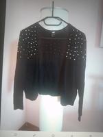 Strickjacke schwarz mit Pailletten Berlin - Zehlendorf Vorschau