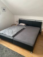 Doppelbett schwarz Leder 180cm Bett Nordrhein-Westfalen - Oer-Erkenschwick Vorschau