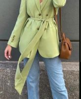 ZARA NEW PISTACHIO GREEN LIME BLAZER MULTIWAY BELT Nordrhein-Westfalen - Hiddenhausen Vorschau