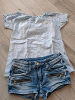 Set aus T-Shirt und Hotpants Größe 110/116 H&M Hessen - Schöffengrund Vorschau