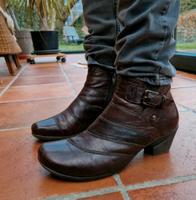 Lederschuhe Ankle boots Gabor Vintage Absatz Nordrhein-Westfalen - Südlohn Vorschau