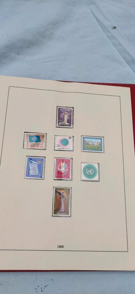 Briefmarken Sammlung Gemälde Europas und UNO Vereinte Nationen in Neunkirchen