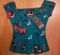 Collectif Damen Bluse Blusen Gr.XS_Rockabilly Wuppertal - Elberfeld Vorschau