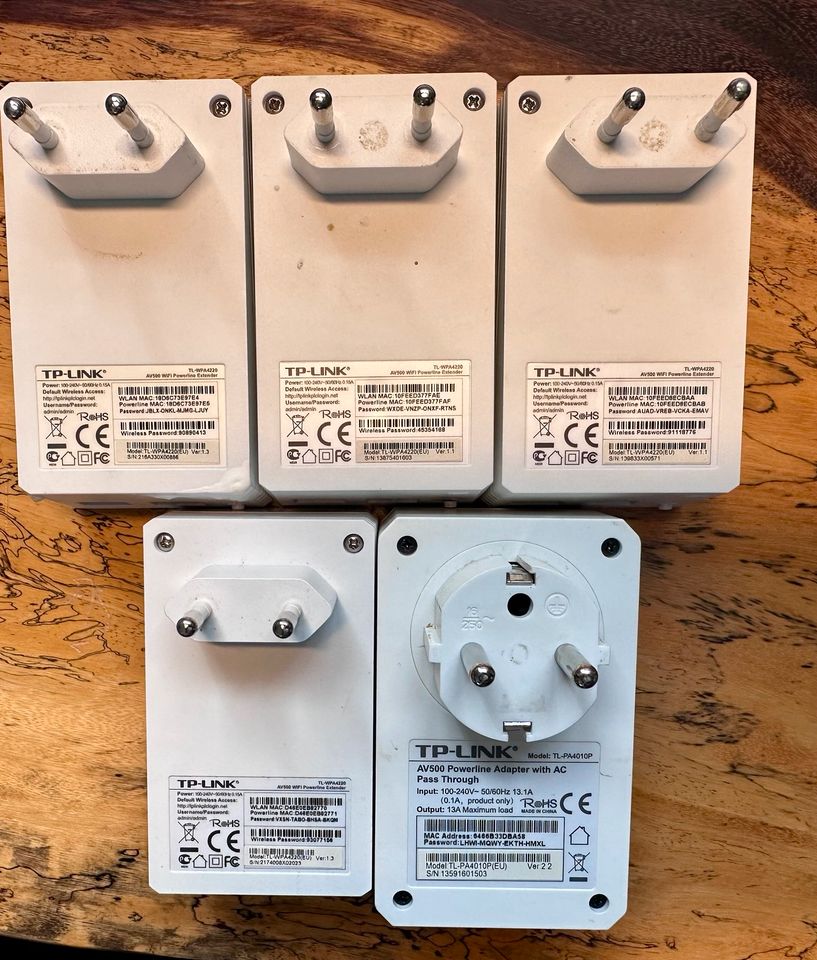 TP-Link Powerline Adapter Set 5 Stück in Amberg