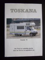 Toskana Wohnmobil Reisemobil Prospekt 1995 Kreis Ostholstein - Malente Vorschau