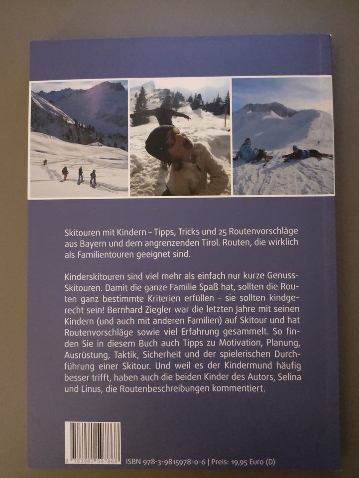 Buch "Skitouren mit Kindern" von Bernhard Ziegler NEU in München