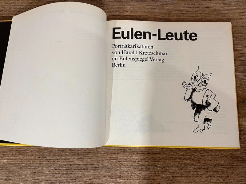 Harald Kretzschmar „Eulen Leute“Eulenspiegel Verlag Berlin in Senftenberg