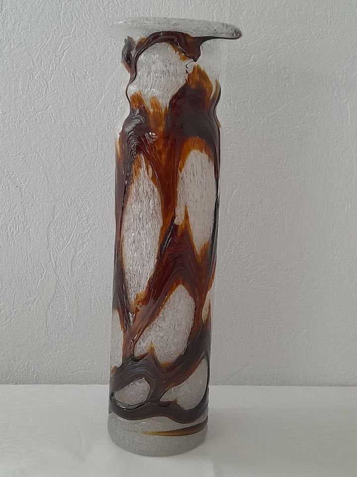 Glaskunst 70er Jahre,Schaumglasvase,Blumenvase,Deko in Bad Arolsen