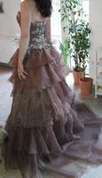 Abendkleid in taupe, lang mit Schleppe Rheinland-Pfalz - Nauort Vorschau
